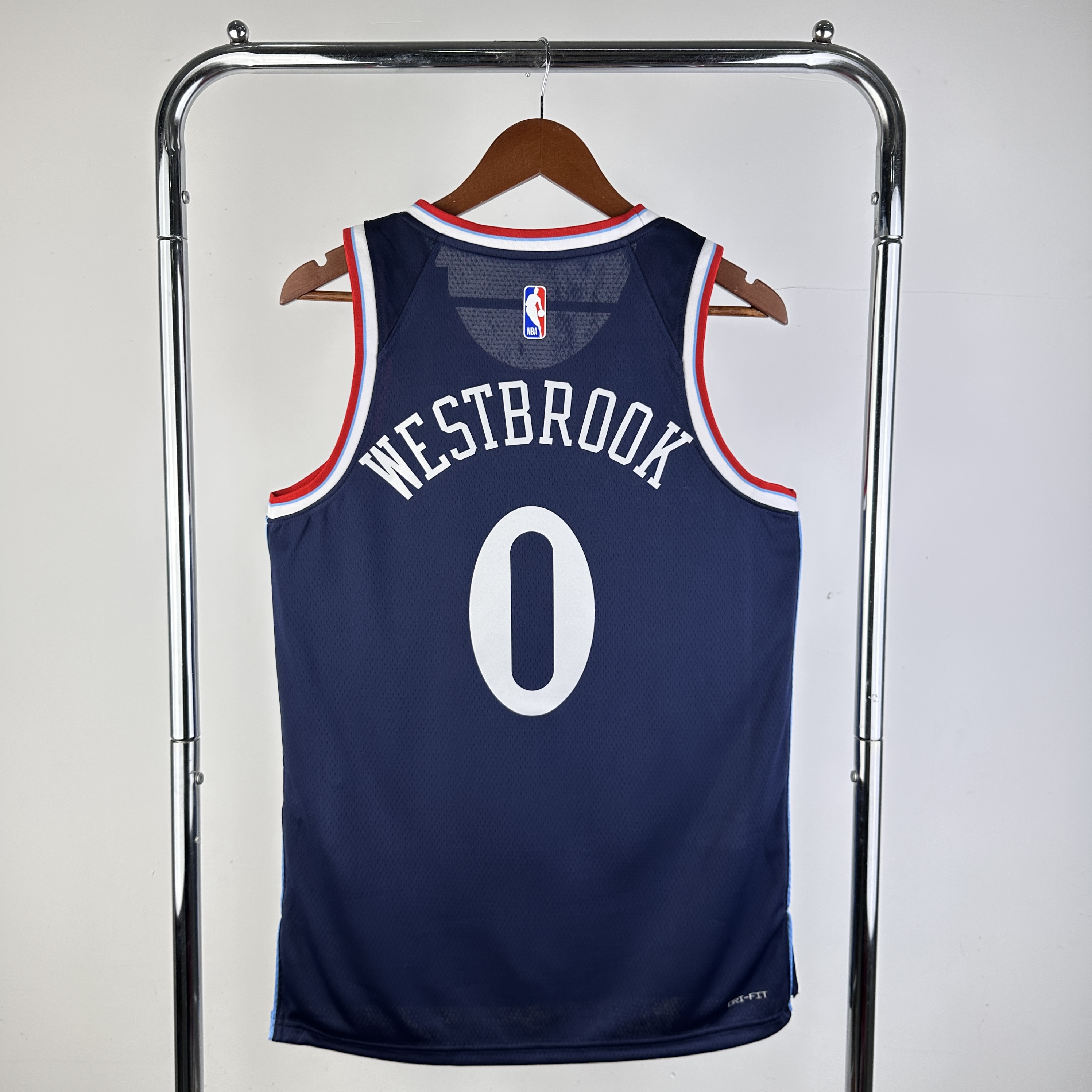 Men Los Angeles Clippers #0 Westbrook Blue Season Nike 2025 NBA Jersey->los angeles clippers->NBA Jersey